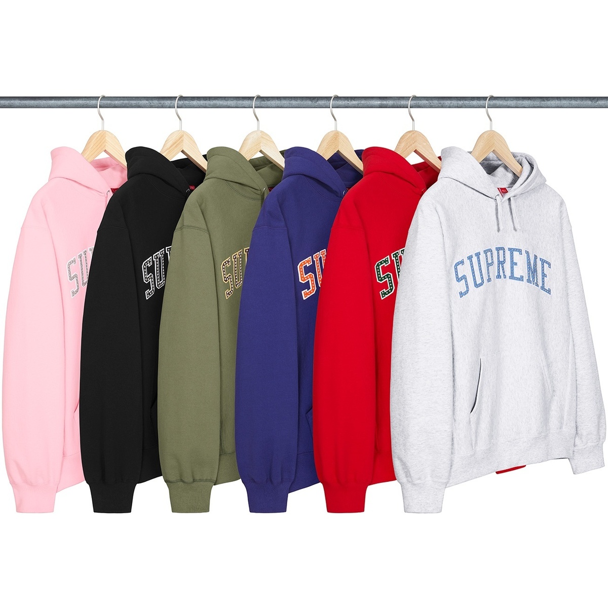 Supreme Stars Arc Hooded Sweatshirt 美品L Supreme Stars Arc Hooded Sweatshirt Ash Grey Men's - SS22 - US