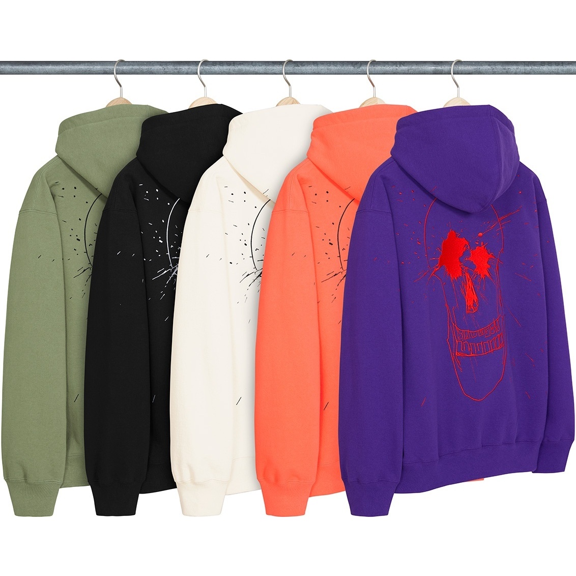 Ralph Steadman Skull Hooded Sweatshirt - Supreme