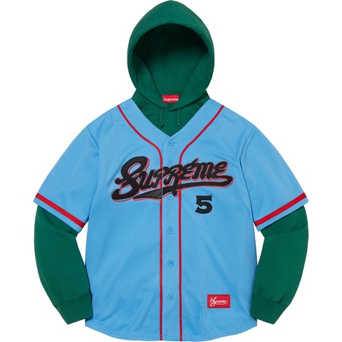 Baseball Jersey Hooded Sweatshirt - Supreme