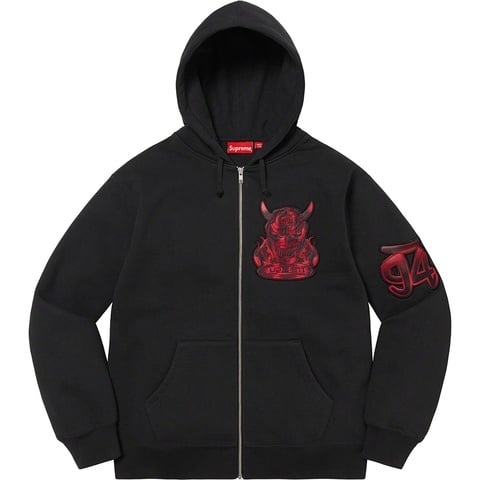 Demon Zip Up Hooded Sweatshirt - Supreme