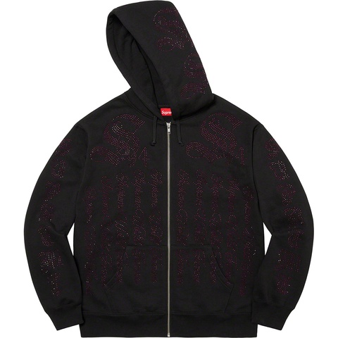 Supreme Rhinestone Zip Up Hooded Sweatshirt - Colorway