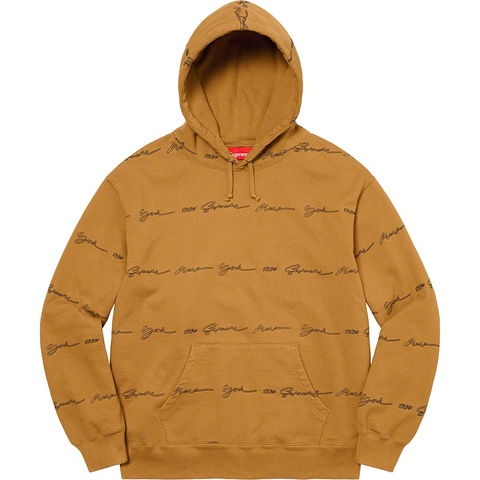 Supreme Script Stripe Hooded Sweatshirt - Colorway