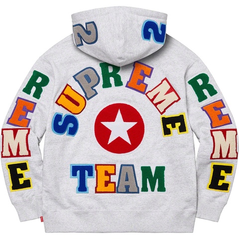 Supreme Team Chenille Hooded Sweatshirt - Supreme