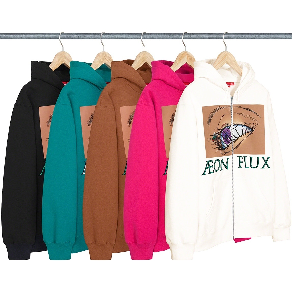 Aeon Flux Zip Up Hooded Sweatshirt - Supreme