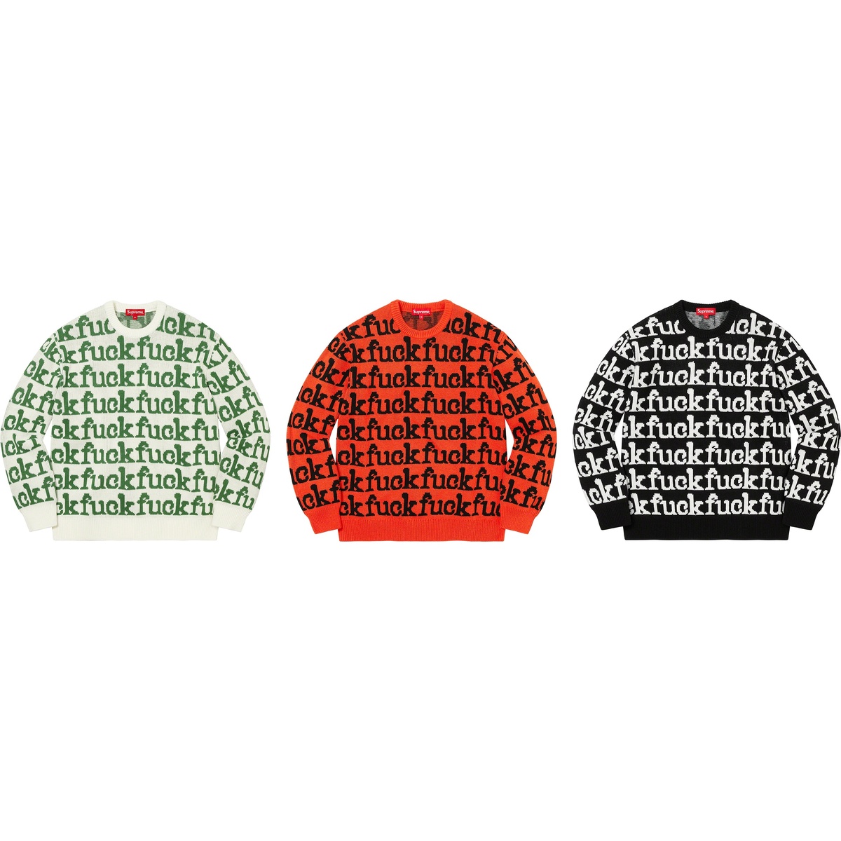 Fuck Sweater - spring/summer 2022 - Supreme
