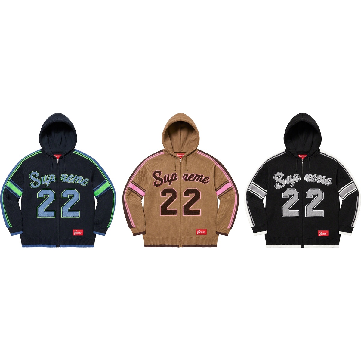 トップス Supreme Sport Zip Up Hooded SweaterBlack Sport Zip Up Hooded Sweater - spring/summer 2025 - Supreme