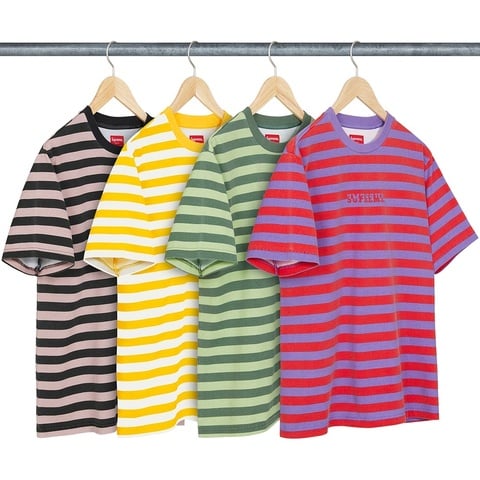 Supreme Reverse Stripe S/S Top - $78.00