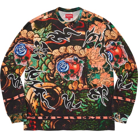 Sacred Heart Waffle L/S Top - spring/summer 2022 - Supreme