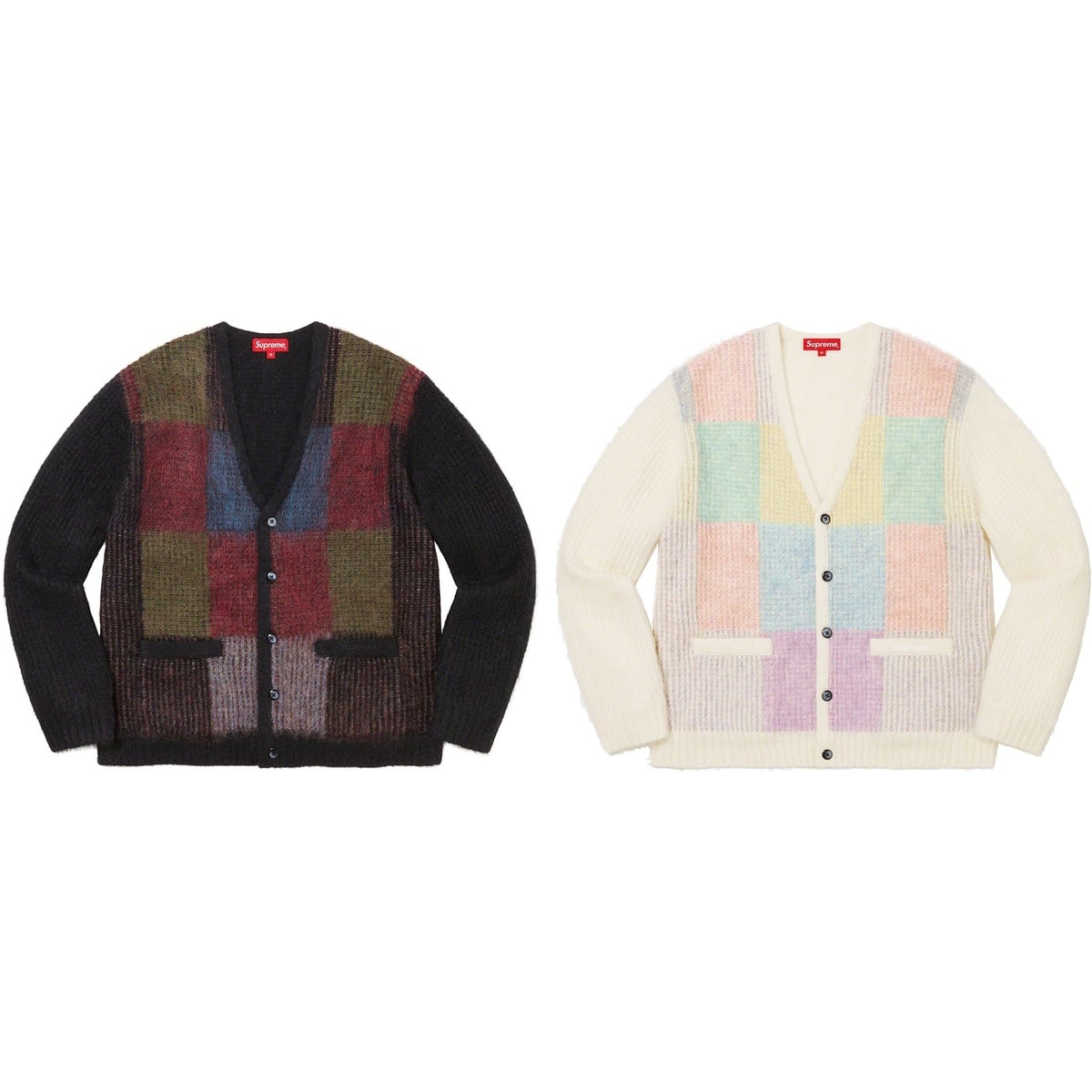 Brushed Grid Cardigan - SupremeCommunity