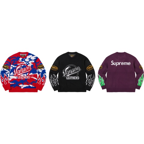 Supreme®/Vanson Leathers® Sweater - Supreme