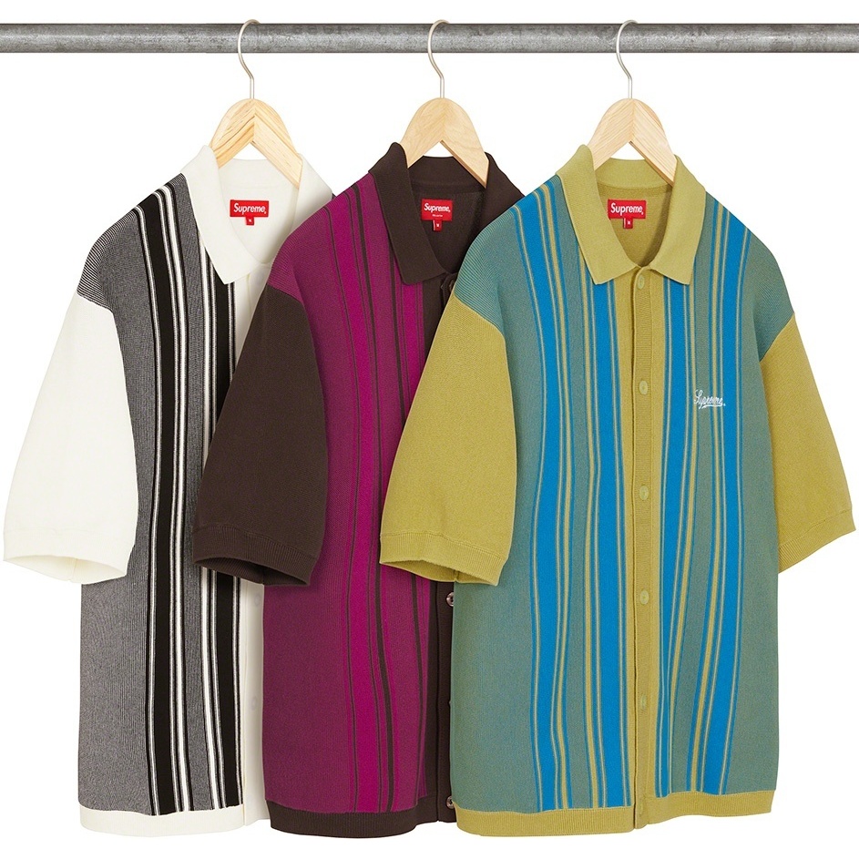 フ*8様 supreme 22SS Stripe Button Up Polo Stripe Button Up Polo | Supreme 22ss