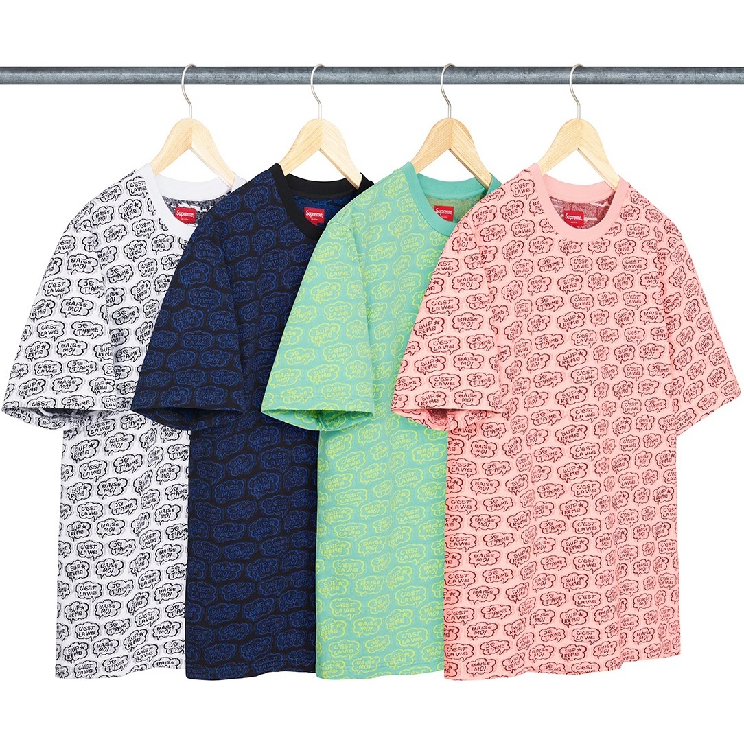 Supreme Word Bubble Jacquard S/S Top (spring/summer 2022) - $88.00