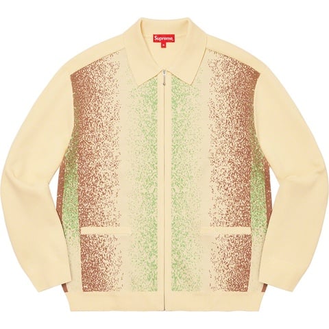 Gradient Stripe Zip Up Cardigan - Supreme