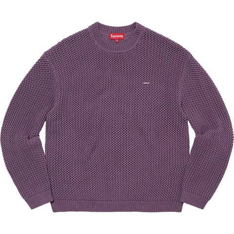 トップス Supreme 22ss open knit small box sweater Supreme Open Knit Small Box Sweater White Men's - SS22 - US