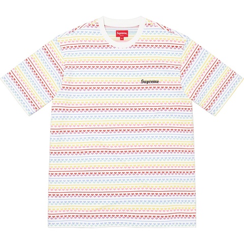 Hearts Jacquard S/S Top - spring/summer 2022 - Supreme
