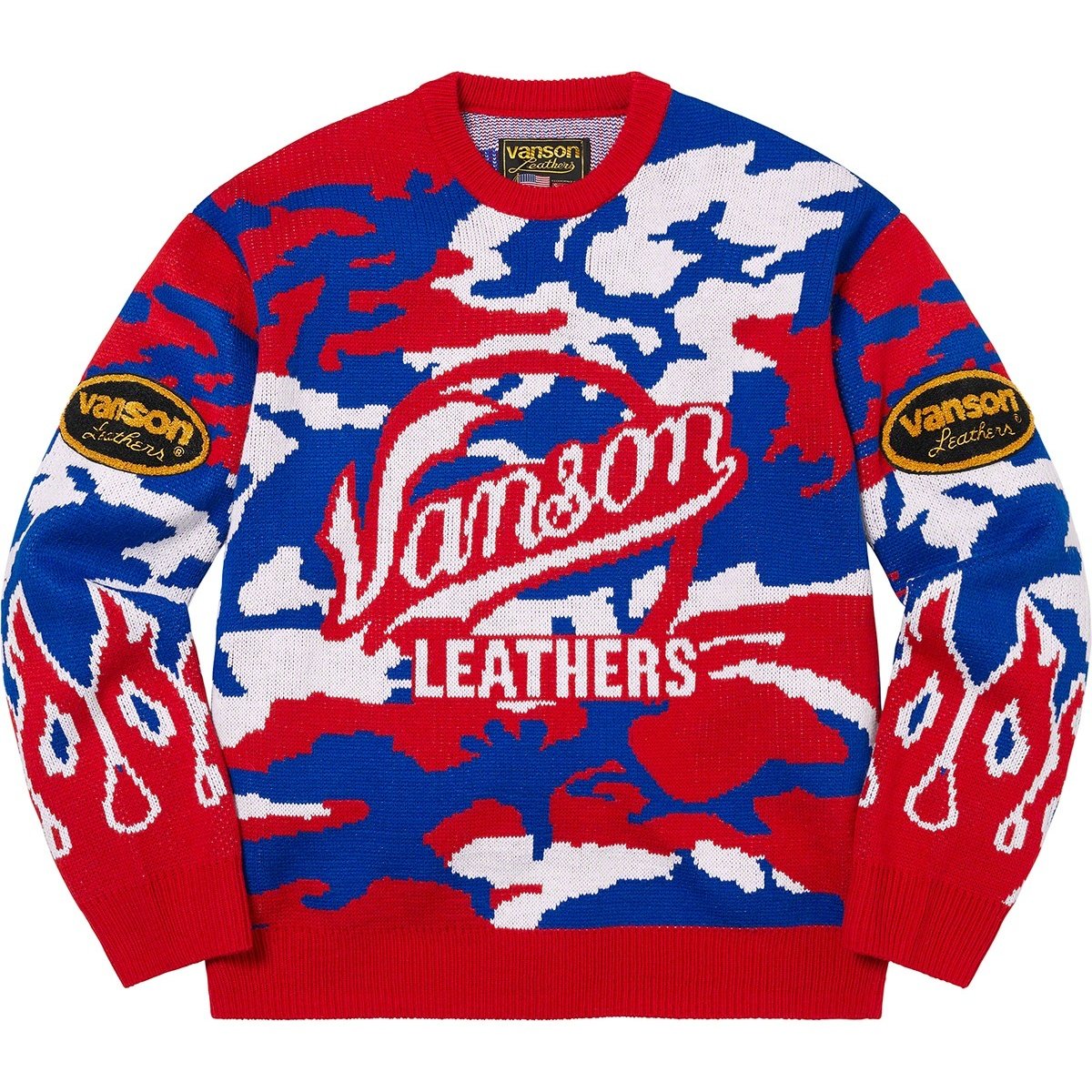 Supreme Supreme Vanson Leathers Sweater (SS22) - $198