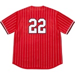 Supreme Rhinestone Stripe Baseball Jersey (SS22)