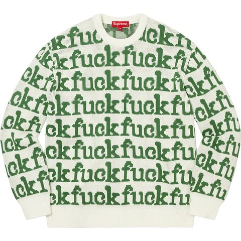 Fuck Sweater - spring/summer 2022 - Supreme
