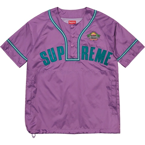Snap-Off Sleeve L/S Baseball Top - Supreme