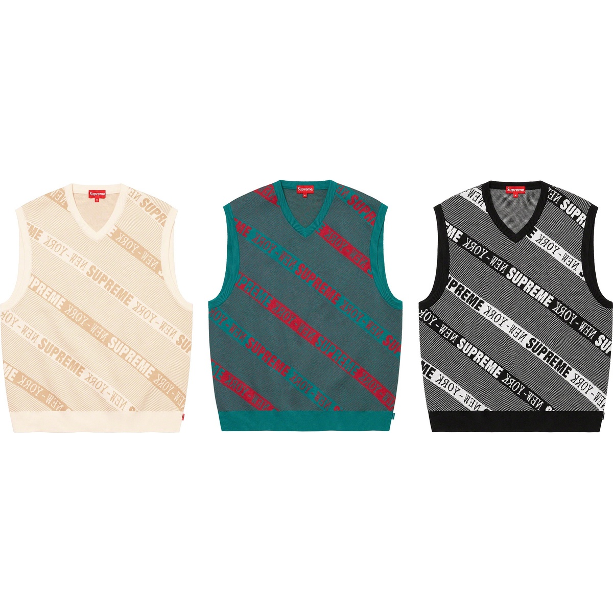 Stripe Sweater Vest - spring/summer 2022 - Supreme