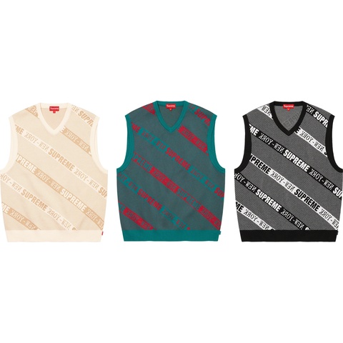 Stripe Sweater Vest - spring/summer 2022 - Supreme