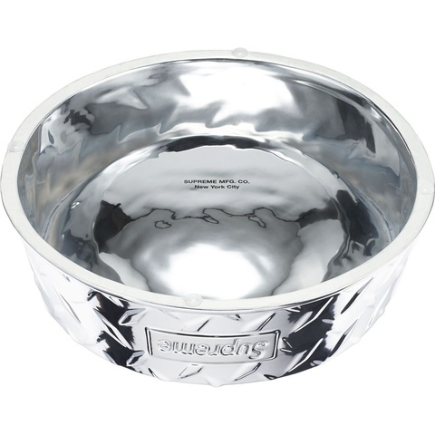 食器・餌やり・水やり用品 Supreme Diamond Plate Dog Bowl Silver Buy Supreme DIAMOND PLATE DOG BOWL (Silver) Online - Waves Au
