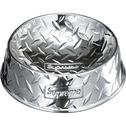 新品Supreme Diamond Plate Dog Bowl シルバー Diamond Plate Dog Bowl - spring/summer 2023 - Supreme