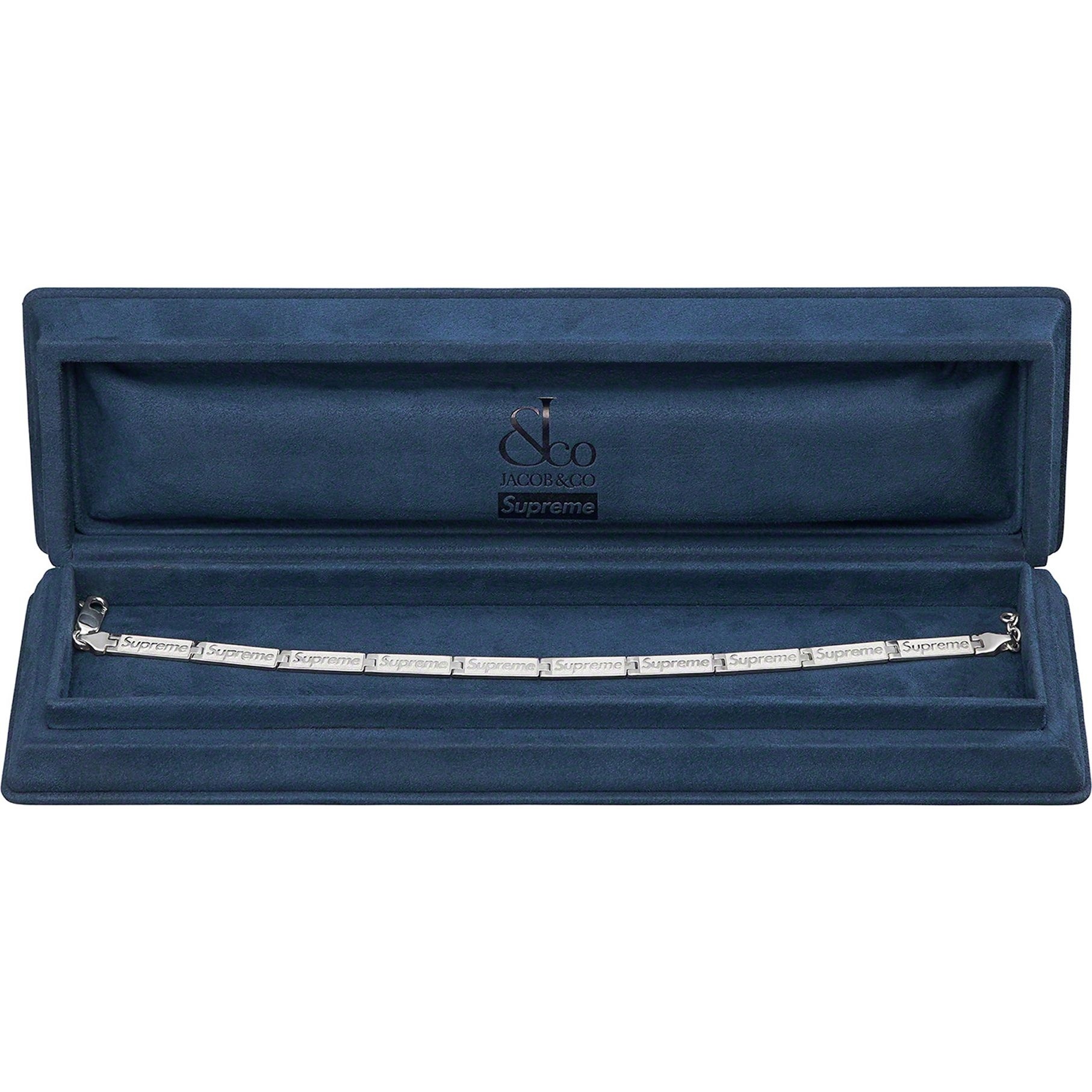 Supreme Supreme Jacob & Co Logo Link Bracelet (Sterling Silver) (SS23) - [hidden] - $548