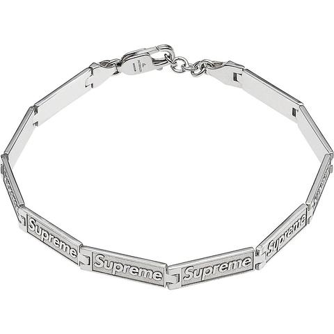Supreme®/Jacob & Co Logo Link Bracelet (Sterling Silver) - Supreme Supreme®/Jacob & Co Logo Link Bracelet (Sterling Silver) - Supreme