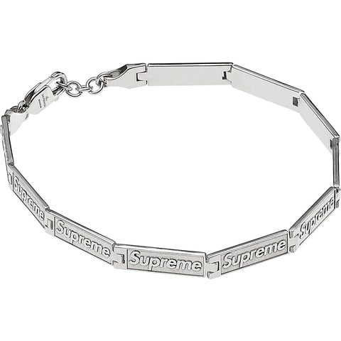 Supreme Supreme®/Jacob & Co Logo Link Bracelet (Sterling Silver) - [hidden]