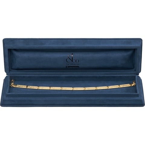 Supreme®/Jacob & Co Logo Link Bracelet (14k Gold) - Supreme