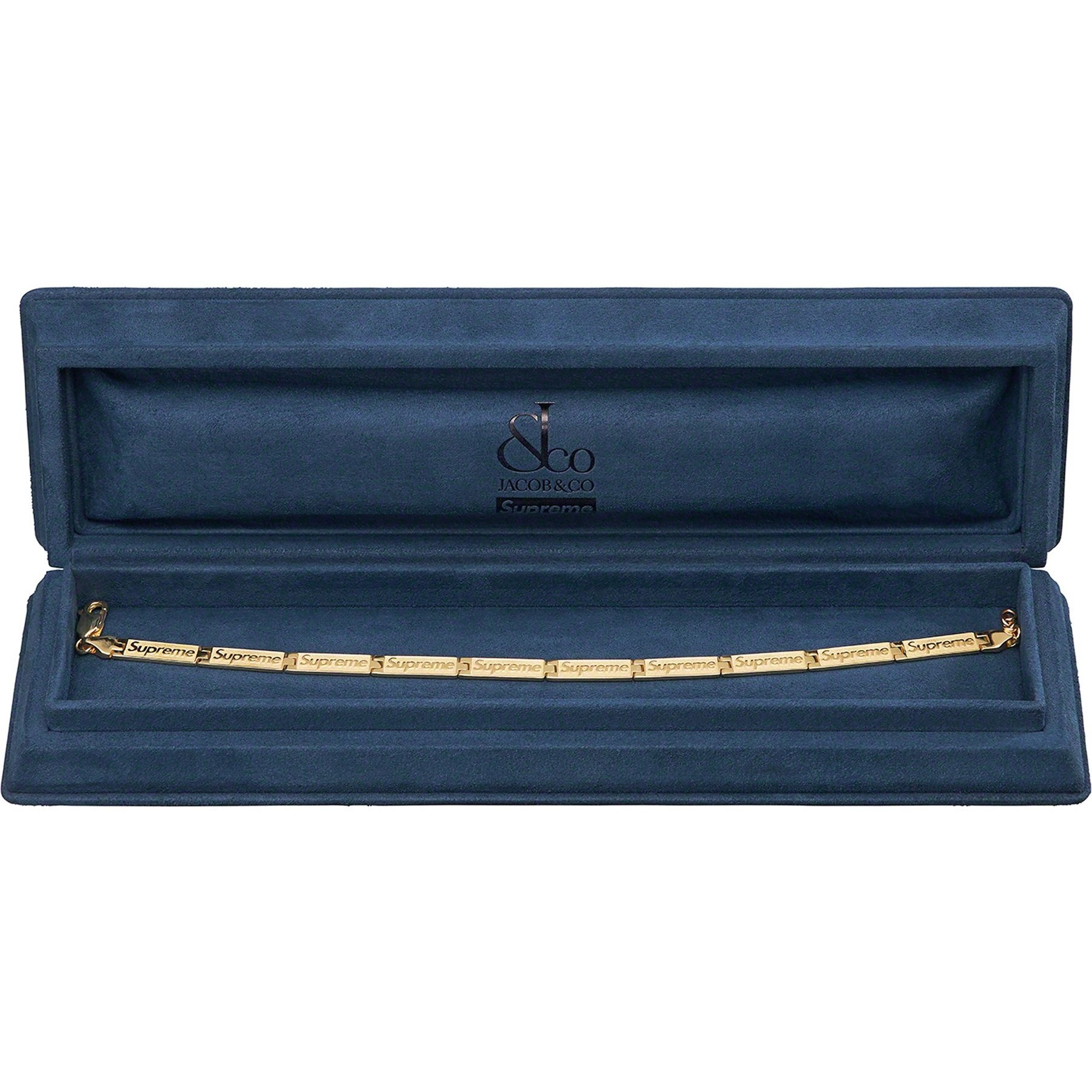 Supreme Supreme Jacob & Co Logo Link Bracelet (14k Gold) (SS23) - [hidden] - $2998