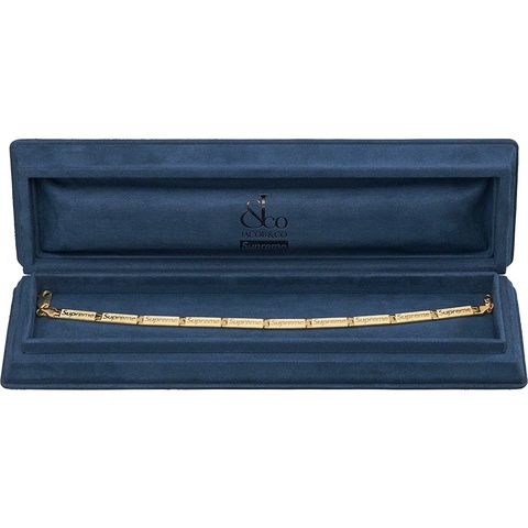 Supreme Supreme®/Jacob & Co Logo Link Bracelet (14k Gold) - [hidden]