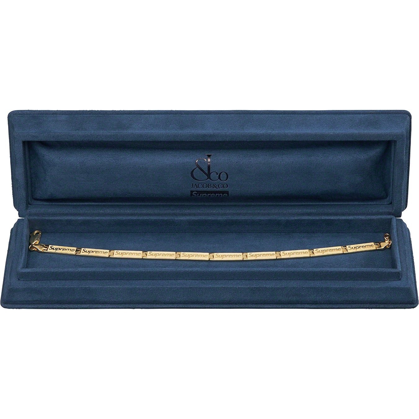 アクセサリー Supreme Jacob&Co Logo Link Bracelet L/XL Supreme Jacob & Co Logo Bracelet solid 14k Gold size L/XL