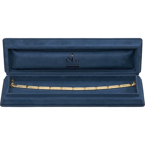 Supreme Supreme®/Jacob & Co Logo Link Bracelet (14k Gold) - [hidden]