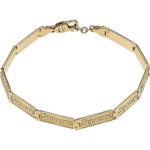 アクセサリー Supreme Jacob&Co Logo Link Bracelet L/XL Supreme®/Jacob & Co Logo Link Bracelet (14k Gold) - Supreme