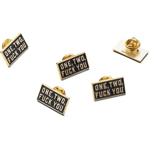 Supreme One Two Fuck You Pin - $8.00