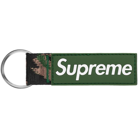 キーホルダー Supreme Webbing Keychain Green Camo Webbing Keychain - spring/summer 2023 - Supreme