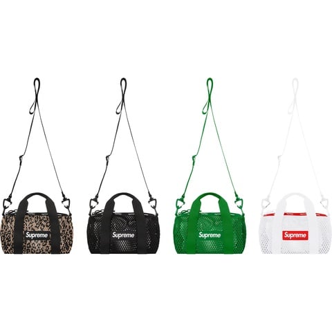 込★Supreme Mesh Mini Duffle Bag★レオパード柄 Supreme Mesh Mini Duffle Bag Leopard – BASEMENT_HK