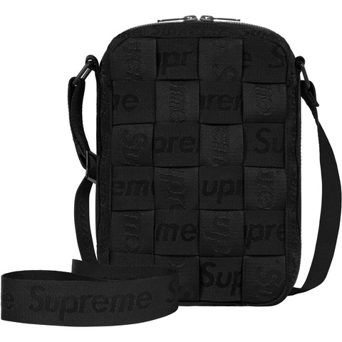 Supreme Woven Shoulder Bag BLACK 美品 Woven Shoulder Bag - spring/summer 2023 - Supreme
