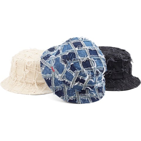 Frayed Patchwork Denim Crusher - Supreme