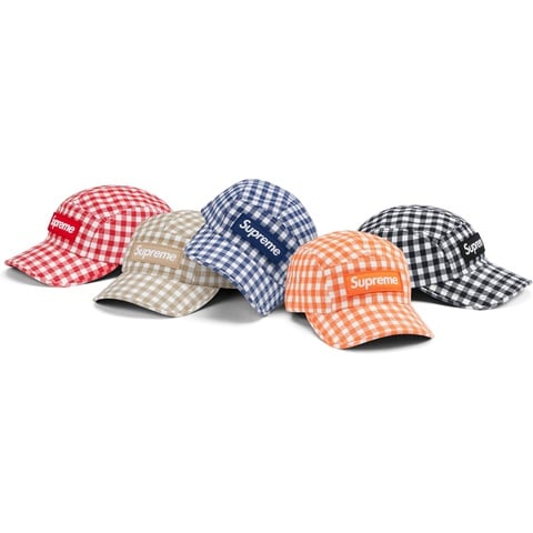 Supreme Gingham Camp Cap - $54.00