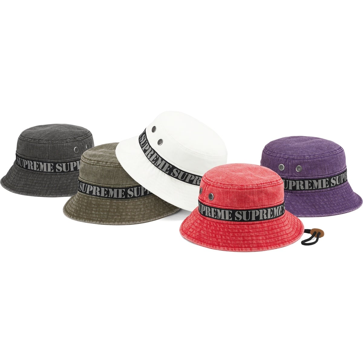 Supreme Stencil Webbing Boonie (spring/summer 2023) - $64.00