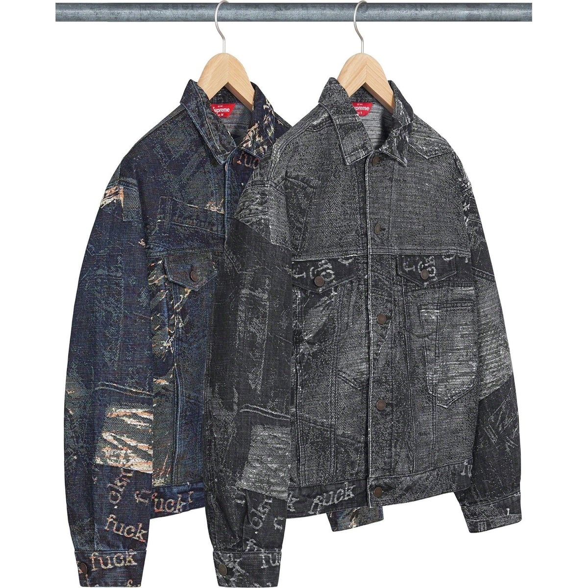 Archive Denim Jacquard Trucker Jacket - SupremeCommunity