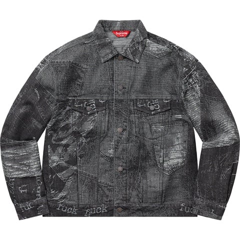 Archive Denim Jacquard Trucker Jacket - Supreme