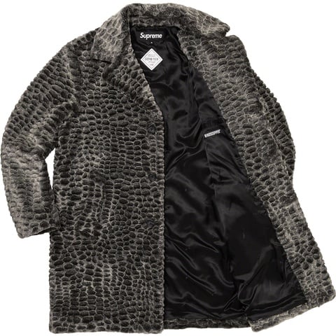 Croc Faux Fur Overcoat - spring/summer 2023 - Supreme
