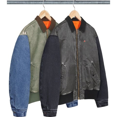Supreme　ジャケット　MA-1 Supreme Second To None MA-1 Jacket 'Black White' SUP-SS22-265