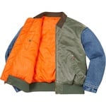 Supreme Denim Sleeve MA-1 (SS23) - [hidden]
