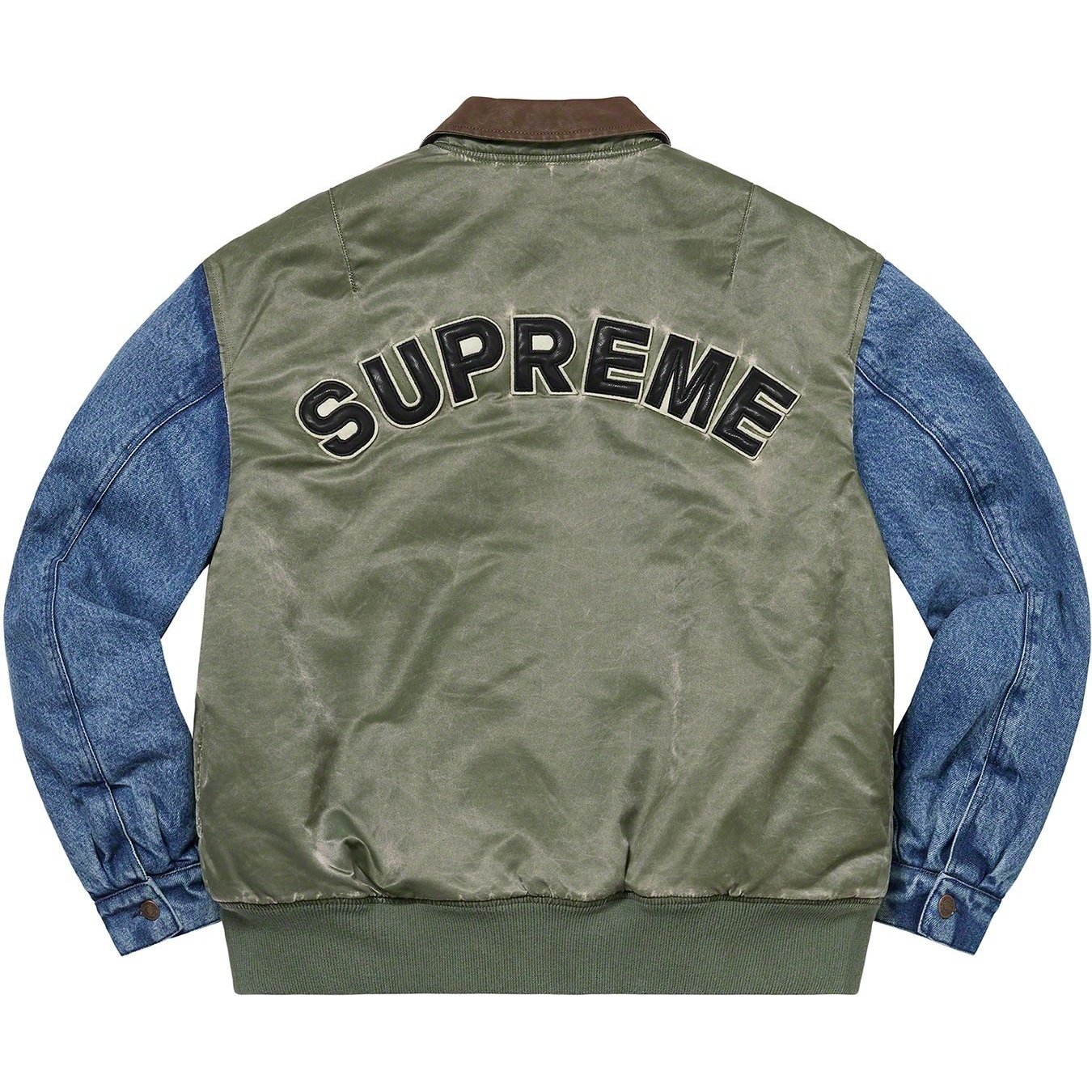 Supreme Denim Sleeve MA-1 (SS23) - $398