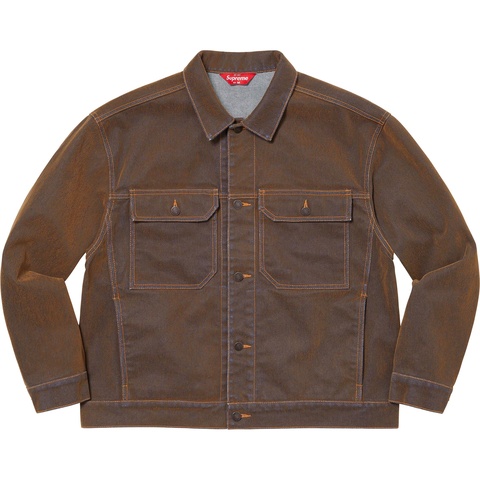 Flocked Denim Trucker Jacket - spring/summer 2023 - Supreme